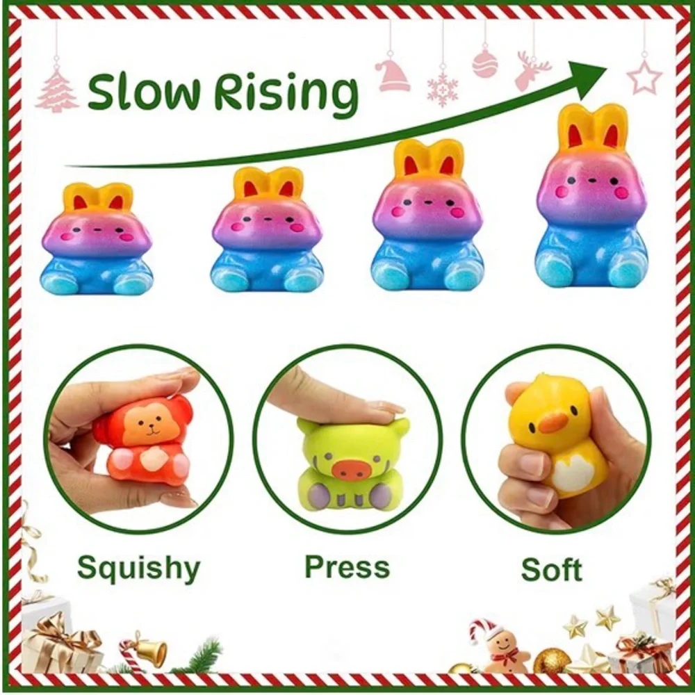 Christmas Advent Calendar with 24 Colorful Animal Toys - Picture 5 of 8